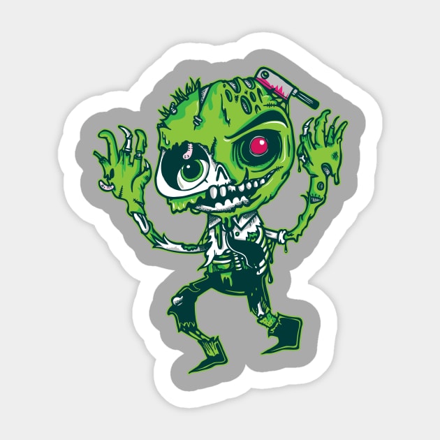 Zombie Attack Sticker by wotto